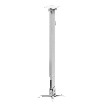Imagine Suport de tavan telescopic Sopar Tapa White 23060, inaltime reglabila intre 70-120 cm, suporta pana la 12 kg, grad de inclinare de +/- 20° | +/- 10°, rotatie +/- 10°, din otel, alb
