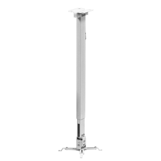 Imagine Suport de tavan telescopic Sopar Tapa White 23060, inaltime reglabila intre 70-120 cm, suporta pana la 12 kg, grad de inclinare de +/- 20° | +/- 10°, rotatie +/- 10°, din otel, alb
