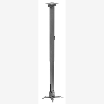 Imagine Suport de tavan telescopic Sopar Tapa 23059, inaltime reglabila intre 70-120 cm, suporta pana la 12 kg, grad de inclinare de +/- 20° | +/- 10°, rotatie +/- 10°, din otel, argintiu