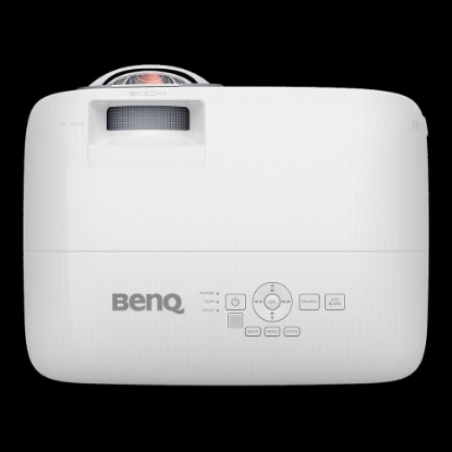 Imagine Videoproiector BenQ MX808STH, XGA (1024x768), 3.600 lumeni, 4:3/ 16:9/ 16:10, 20.000:1, lampa 6.000 ore/ 15.000 ore ecomode, zoom fix, 2* D- sub, 2* HDMI, USB Type A, USB Type Mini B, RS232, boxa 10W, audio in/ out, telecomanda cu baterii incluse, suport perete WM06G3+ PointWrite PW03+ FingerTouch