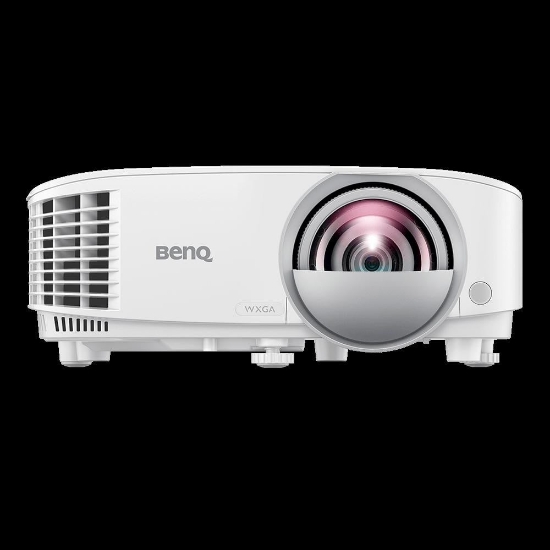 Imagine Videoproiector BenQ MX808STH, XGA (1024x768), 3.600 lumeni, 4:3/ 16:9/ 16:10, 20.000:1, lampa 6.000 ore/ 15.000 ore ecomode, zoom fix, 2* D- sub, 2* HDMI, USB Type A, USB Type Mini B, RS232, boxa 10W, audio in/ out, telecomanda cu baterii incluse, suport perete WM06G3+ PointWrite PW03+ FingerTouch