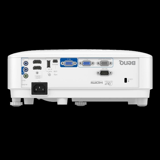 Imagine Videoproiector BenQ MX808STH, XGA (1024x768), 3.600 lumeni, 4:3/ 16:9/ 16:10, 20.000:1, lampa 6.000 ore/ 15.000 ore ecomode, zoom fix, 2* D- sub, 2* HDMI, USB Type A, USB Type Mini B, RS232, boxa 10W, audio in/ out, telecomanda cu baterii incluse, suport perete WM06G3+ PointWrite PW03+ FingerTouch