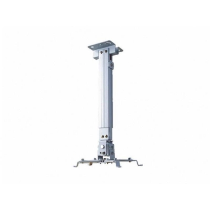 Imagine Suport de tavan telescopic Sopar Tapa White 23054, inaltime reglabila intre 43-65 cm, suporta pana la 12 kg, grad de inclinare de +/- 20° | +/- 10°, rotatie +/- 10°, din otel, alb