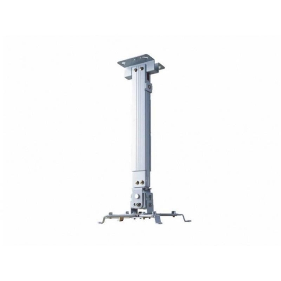 Imagine Suport de tavan telescopic Sopar Tapa White 23054, inaltime reglabila intre 43-65 cm, suporta pana la 12 kg, grad de inclinare de +/- 20° | +/- 10°, rotatie +/- 10°, din otel, alb