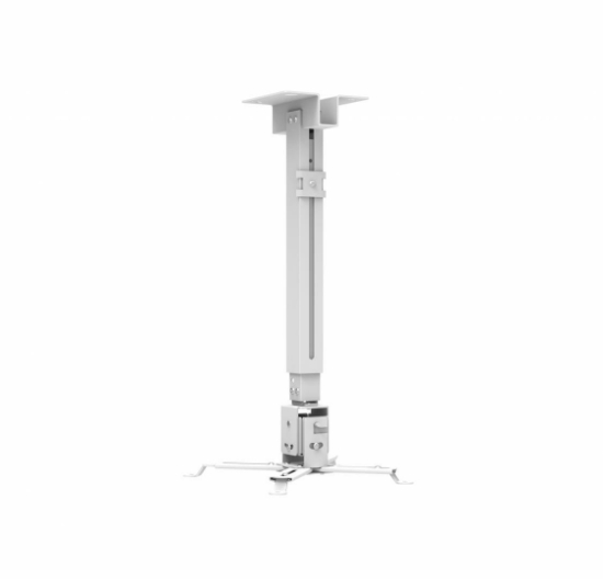 Imagine Suport tavan videoproiector Serioux, PJM1A,model universal de montare, Tilt:-15 to +15 ° , Max 10kg, Inaltime reglabila 430-650mm, culoare argintiu
