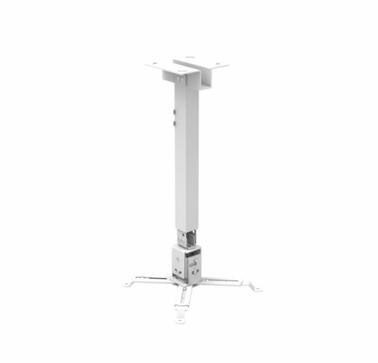 Imagine Suport tavan videoproiector Serioux, PJM1A,model universal de montare, Tilt:-15 to +15 ° , Max 10kg, Inaltime reglabila 430-650mm, culoare argintiu