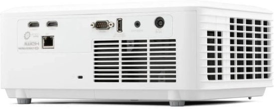 Imagine Videoproiector Viewsonic LS630HD, FHD 1920* 1080, up to WUXGA RB(1920 x 1200), 4400 lumeni, 3.000.000:1, laser 20.000- 30.000 ore, zoom 1.3x, dimensiune maxima imagine 300", distanta maxima de proiectie 9.76 m, 27-32 dB, 2* HDMI, audio out, boxa 15W, USB Type A (Power): 1 (5V/1.5A), RS232, RJ45, 3.1
