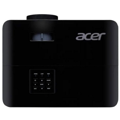 Imagine Videoproiector Acer X139, WXGA 1280*800, up to WUXGA 1920*1200, 4.800 lumeni, 16:10/ 16:9/ 4:3, 20.000:1, zoom optic 1.1x, distanta maxima proiectie 10 m, dimensiune maxima imagine 300'', boxa 3W, lampa 5.000/ 20.000 ore, 29 dB,2.4 kg, D-sub, composite video, 2* HDMI, PC audio in/ out, DC Out