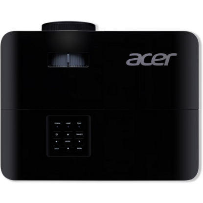 Imagine Videoproiector Acer X1328ic, WXGA 1280*800, up to WUXGA 1920*1200, 5.000 lumeni, 16:9/ 16:10/ 4:3, 20.000:1, diagonala maxima 300", distanta maxima de proiectie 10 m, boxa 3W, lampa 5.000 / 15.000 ore, 27 dB, 2.4 kg, D-sub, 2* HDMI, PC audio in/ out, composite video, DC Out (5V/1A, USB Type A)