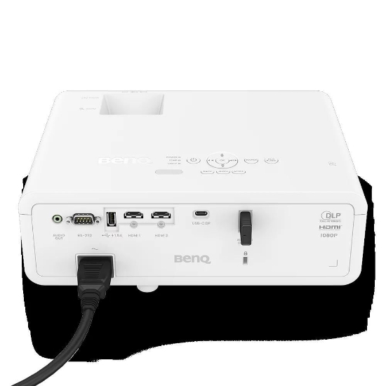 Imagine Videoproiector BenQ LH650, FHD 1920* 1080, up to 4K UHD (3840 x 2160), laser 20.000 ore, 3.000.000:1, 16:9, 4.000 lumeni, zoom 1.3x, 2* HDMI, 3 * USB Type A, USB Type C, Display Port with PD out 5V/1A, RS232, boxa 10W, Audio out, Wireless USB dongle 5201BS optional, telecomanda cu baterii incluse