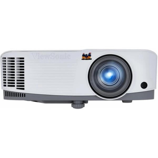 Imagine Videoproiector Viewsonic PA503S, SVGA 800* 600, 3.800 lumeni, 22.000:1, lampa 5.000 ore/ 15.000 ore ecomode, zoom optic 1.1x, dimensiune maxima imagine 300", 27-31 dB, D-sub, HDMI, audio in/ out, boxa 2W, RS232, USB Type Mini B, 2.2 kg, cablu VGA inclus, telecomanda inclusa, QSG, culoare alb