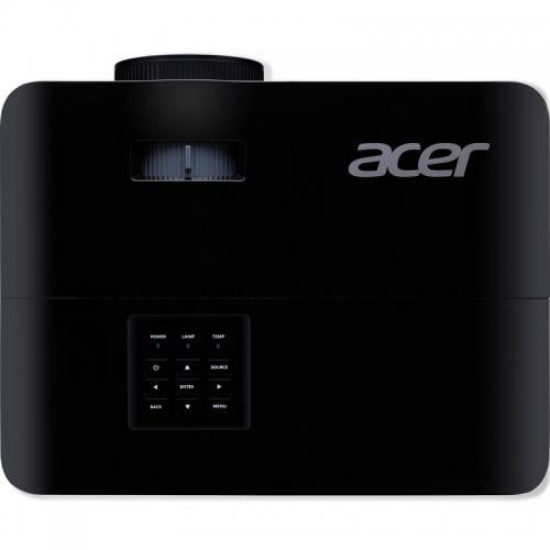 Imagine Videoproiector Acer X129H, XGA 1024* 768, up to WUXGA 1920* 1200, 4.800 lumeni/ 3840 lumeni ecomode, 4:3/ 16:9, 20.000:1, dimensiune maxima imagine 300", distanta maxima de proiectie 11.8 m, boxa 3W, lampa 6.000 ore/ 15.000 ore exteme eco, 27 dB, 2.8 kg, D-sub, HDMI, PC audio in/ out, Composite
