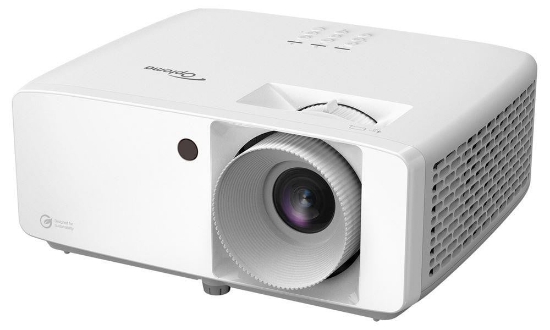 Imagine Videoproiector Optoma ZH520, FHD 1920* 1080, 5.500 lumeni, 3.000.000:1, 16:9/ 4:3/ 16:10, +/-30°, dimensiune maxima imagine 322", laser 30.000 ore, distanta maxima de proiectie 8 m, zoom 1.3, 2* HDMI, Audio 3.5mm, USB-A power 1.5A, RS232, RJ45, 29- 31 dB, Full 3D, Security bar, Kensington Lock