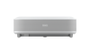 Imagine Videoproiector Epson EH-LS650W, 3LCD, Smart laser 4K PRO-UHD1 Ultra- short-throw, 3.600 lumeni, 4K enhancement, 16:9, 2.500.000:1, HDR10, HLG, zoom 2.5, dimensiune maxima imagine 120", distanta minima de proiectie 0.4 m, 3* USB 2.0-A, USB 2.0 Type B (Service Only), Wireless LAN IEEE