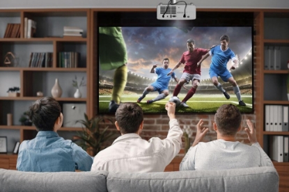 Imagine Videoproiector Optoma HZ40HDR, DLP laser FHD 1920*1080, 4.000 lumeni, 300.000:1, contrast dinamic 2.000.000:1, 16:9/ 4:3/ 16:10, 30.000 ore, distanta maxima de proiectie 10 m, dimensiune maxima imagine 7.62 m/ 300", 2* HDMI,USB-A power 1.5A, RS232, audio out, 32-34 dB, 3D, Security bar, Kensington