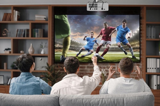 Imagine Videoproiector Optoma HZ40HDR, DLP laser FHD 1920*1080, 4.000 lumeni, 300.000:1, contrast dinamic 2.000.000:1, 16:9/ 4:3/ 16:10, 30.000 ore, distanta maxima de proiectie 10 m, dimensiune maxima imagine 7.62 m/ 300", 2* HDMI,USB-A power 1.5A, RS232, audio out, 32-34 dB, 3D, Security bar, Kensington