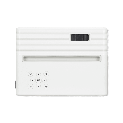 Imagine Proiector ACER AOPEN QF12, LCD, FHD 1920*1080, 5.000 lumeni (LED  brightness)/ 100 ANSI, 16:9/ 4:3, 1000:1, zoom 1x, dimensiune maxima imagine 155"/ 393 cm, distanta maxima de proiectie 4.5 m, LED 30.000 ore, HDMI, MicroSD, USB (Wireless dongle, Type A), USB Type-C, Headphone Out, boxa 5W, greutate