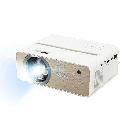 Imagine Proiector ACER AOPEN QF12, LCD, FHD 1920*1080, 5.000 lumeni (LED  brightness)/ 100 ANSI, 16:9/ 4:3, 1000:1, zoom 1x, dimensiune maxima imagine 155"/ 393 cm, distanta maxima de proiectie 4.5 m, LED 30.000 ore, HDMI, MicroSD, USB (Wireless dongle, Type A), USB Type-C, Headphone Out, boxa 5W, greutate