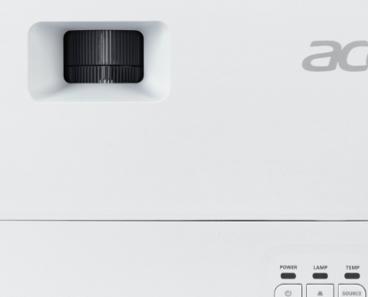Imagine Videoproiector Acer P1257i, DLP 3D ready, 4800 lumeni/ 3600 lumeni Eco, XGA 1024* 768, up to WUXGA 1920* 1200, 4:3/ 16:9, 20.000:1, zoom 1.3x, dimensiune maxima imagine 300", distanta maxima de proiectie 9.2 m, boxa 10W, lampa 5.000 ore/ 15.000 ore Extreme Eco, 29 dB, greutate 2.4 kg, D-sub