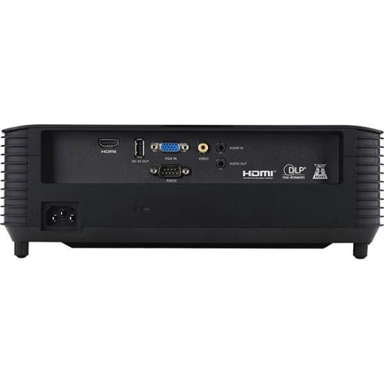 Imagine Proiector Acer X1128I, DLP, SVGA 800* 600, up to WUXGA 1920* 1200, 4800 lumeni, 4:3/ 16:9, 20.000:1, zoom digital 2x, zoom optic 1.1x, distanta maxima de proiectie 11.8 m, dimensiune maxima imagine 300", lampa 6.000 ore/ 15.000 ore extremeEco, HDMI, USB, Composite video, VGA, audio in/ out, DC Out