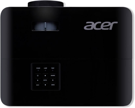 Imagine Proiector ACER X1328WI, DLP 3D ready, 5000 lumeni, WXGA 1280* 800, up to WUXGA 1920x1200, 16:10/ 16:9/ 4:3, 20.000:1, dimensiune maxima imagine 300", distanta maxima de proiectie 12 m, boxa 3W, lampa 6000 ore/ 15.000 ore ExtremeEco, d-sub, HDMI, PC audio in/ out, composite video/ RCA, USB Type A for