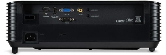 Imagine Proiector ACER X1328WI, DLP 3D ready, 5000 lumeni, WXGA 1280* 800, up to WUXGA 1920x1200, 16:10/ 16:9/ 4:3, 20.000:1, dimensiune maxima imagine 300", distanta maxima de proiectie 12 m, boxa 3W, lampa 6000 ore/ 15.000 ore ExtremeEco, d-sub, HDMI, PC audio in/ out, composite video/ RCA, USB Type A for